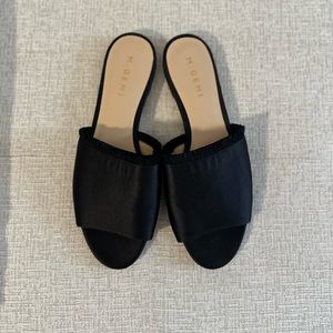 M. Gemi Black Tendina Sandals 39